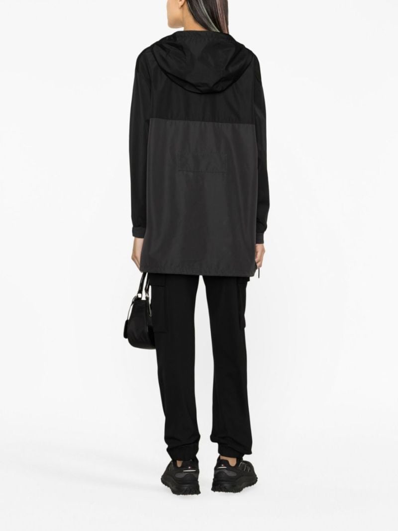 Black Logo-print Hooded Jacket