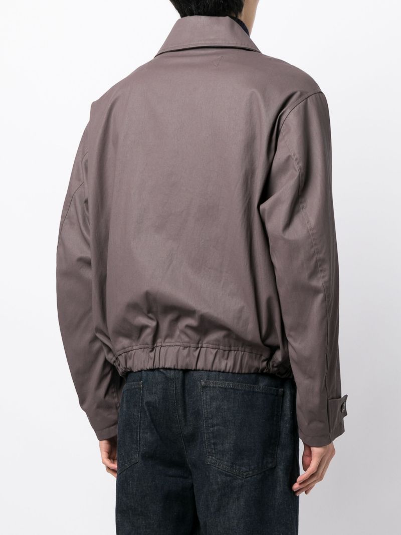 Mauve Cotton Bomber Jacket