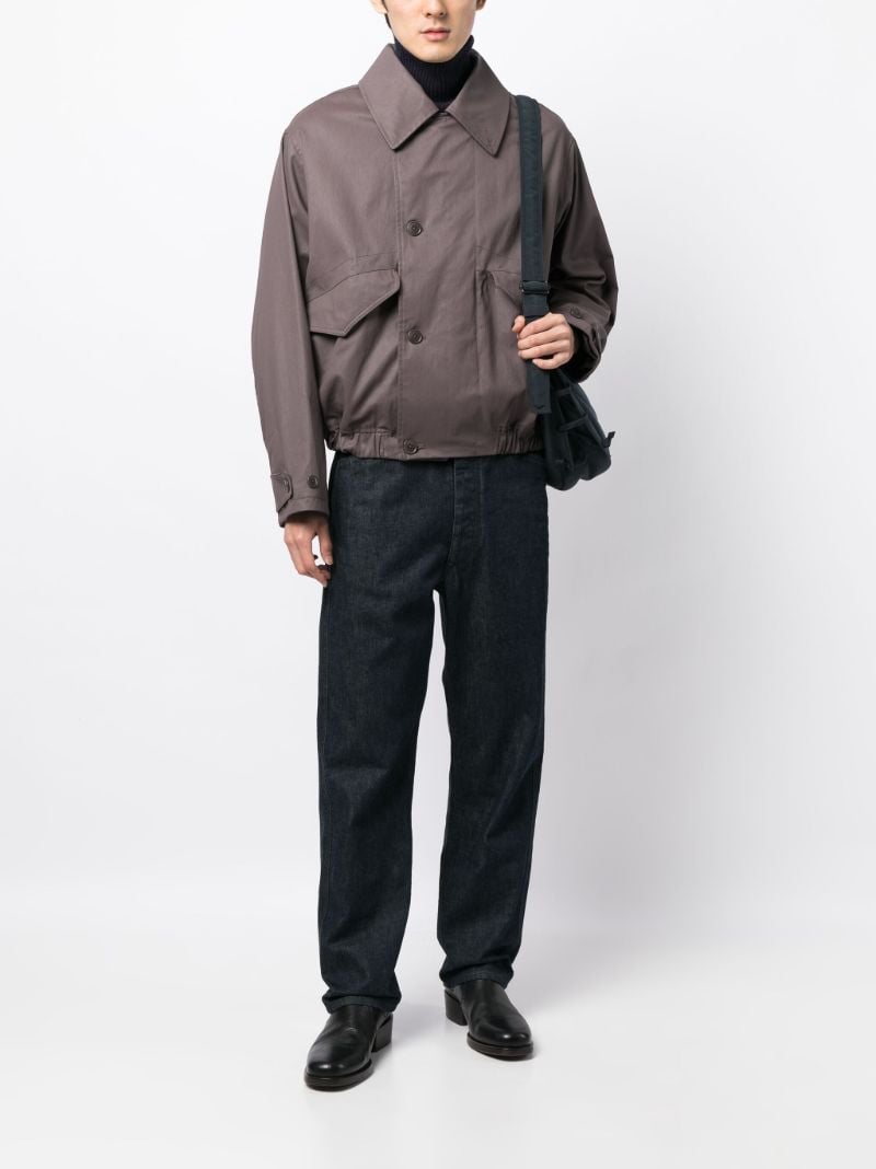 Mauve Cotton Bomber Jacket