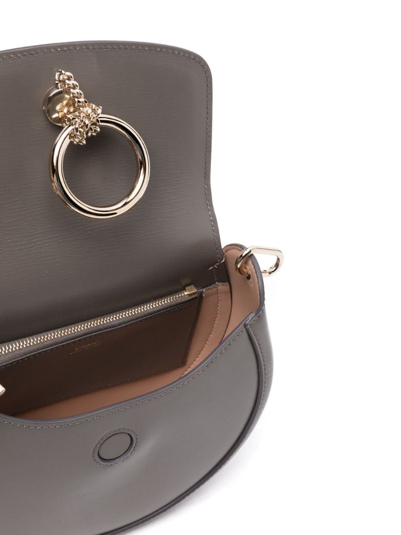 Grey ArlÃ_x0083_Â¨ne Small Leather Cross Body Bag