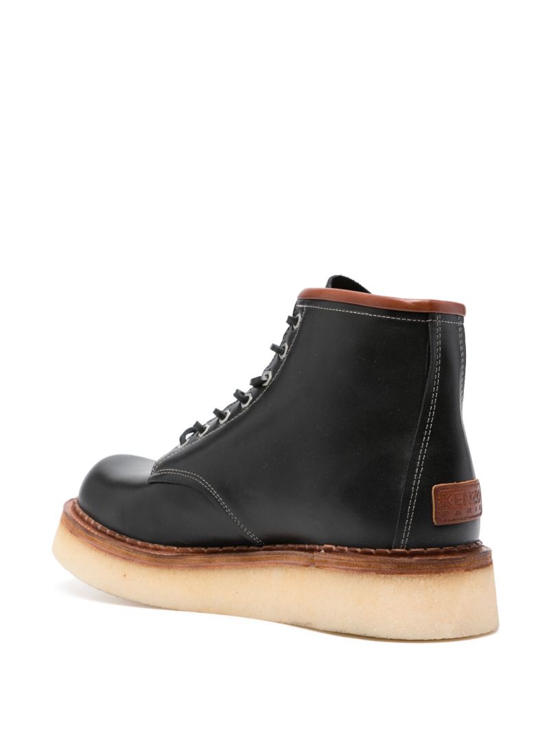 Black Leather Ankle Boots