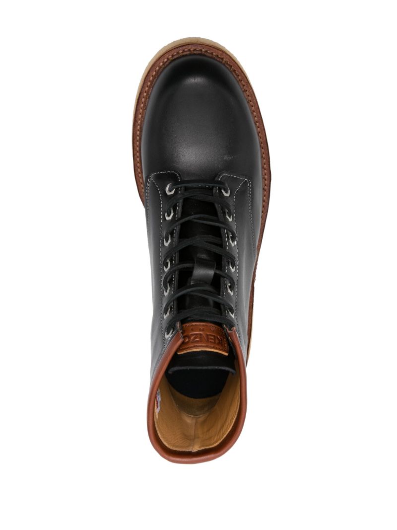 Black Leather Ankle Boots