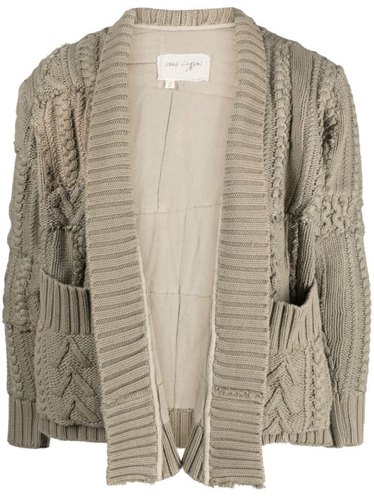 Green Fisherman Gl1 Knit Cardigan