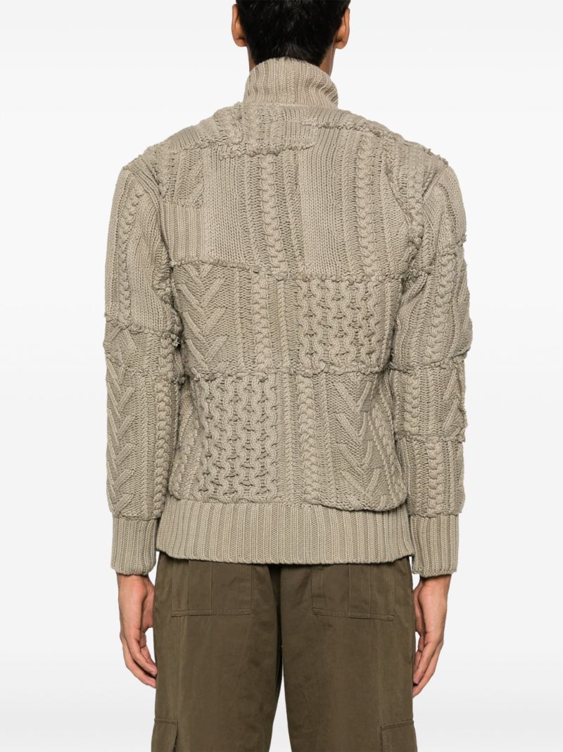 Green Fisherman Gl1 Knit Cardigan