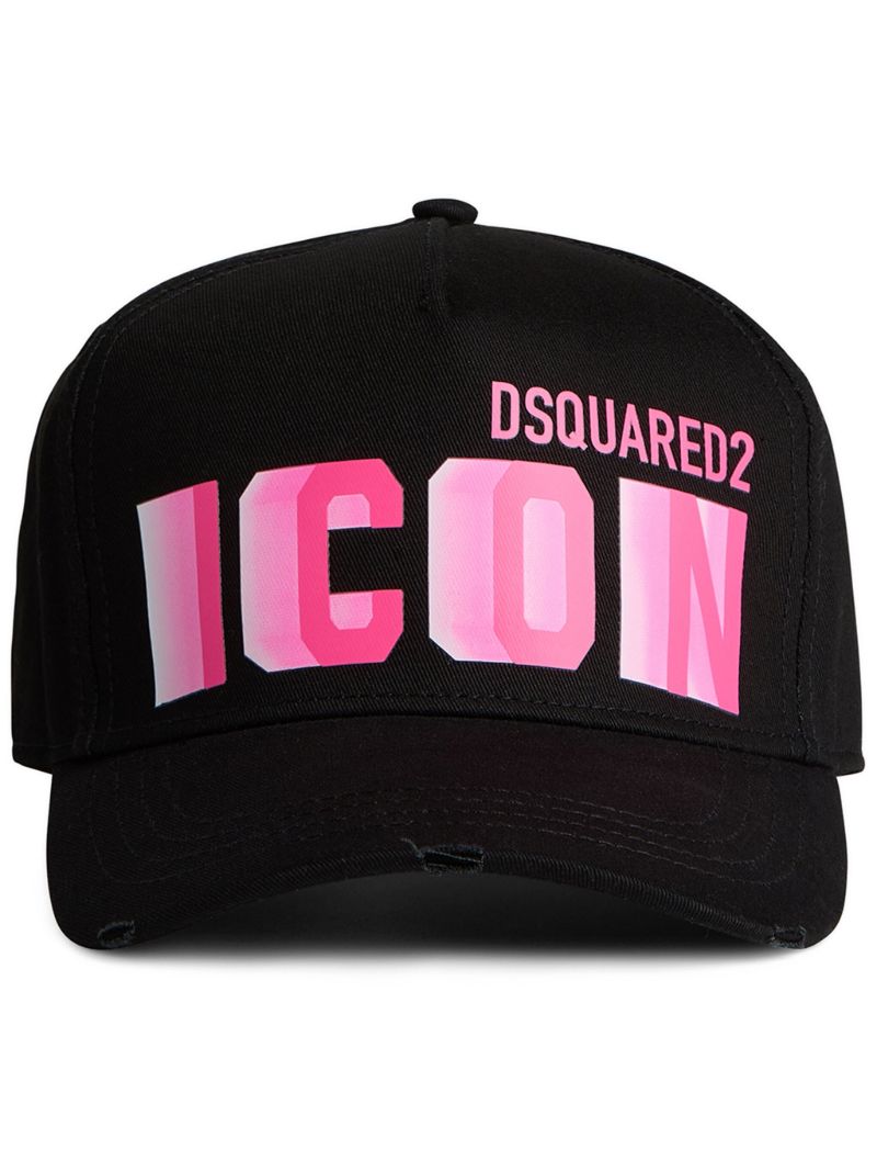 Black Logo-print Cotton Baseball Cap