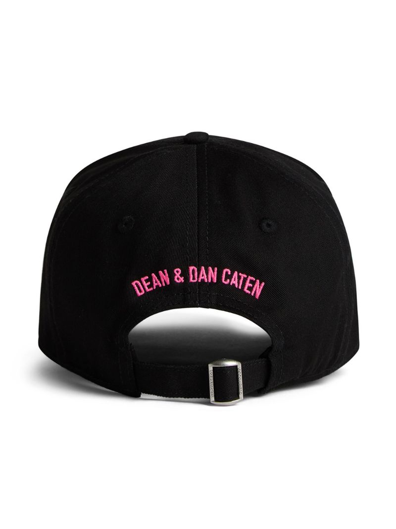 Black Logo-print Cotton Baseball Cap