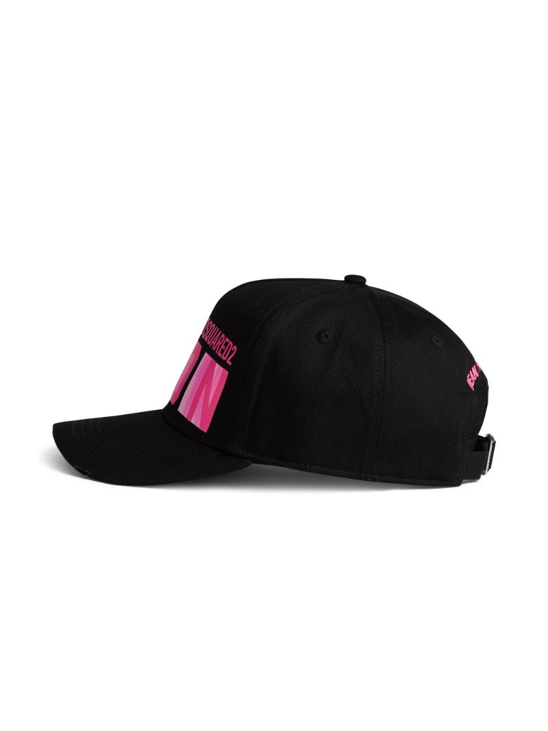 Black Logo-print Cotton Baseball Cap