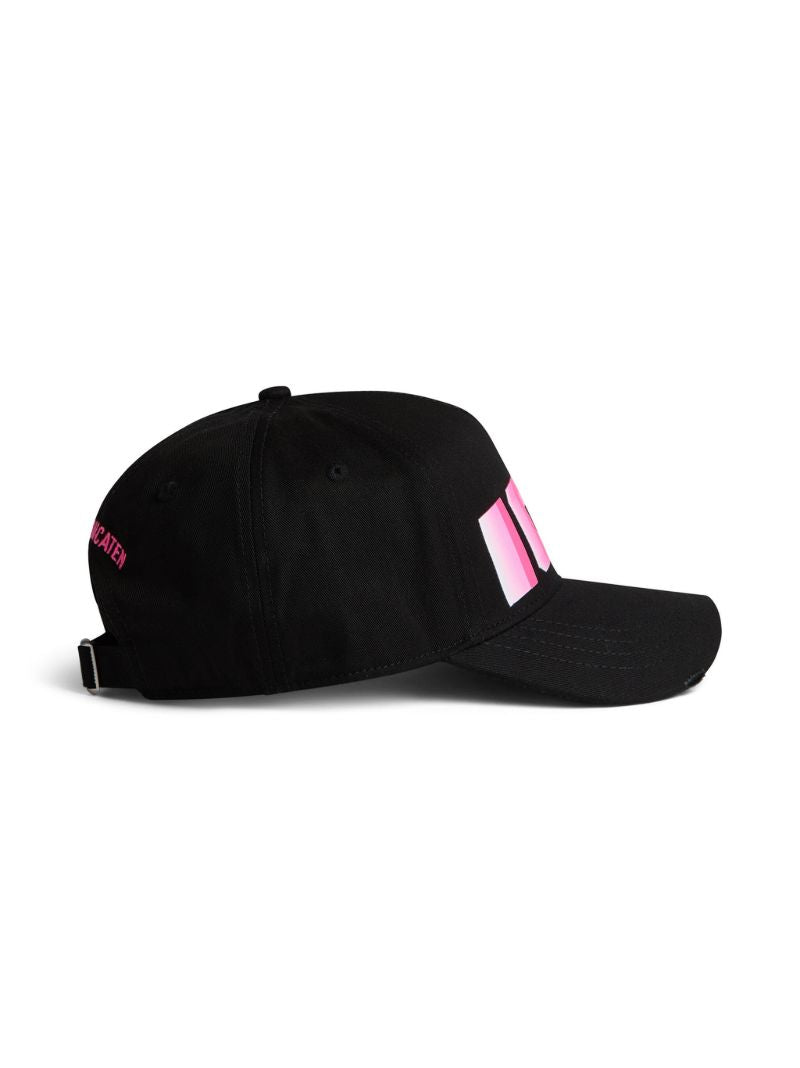 Black Logo-print Cotton Baseball Cap