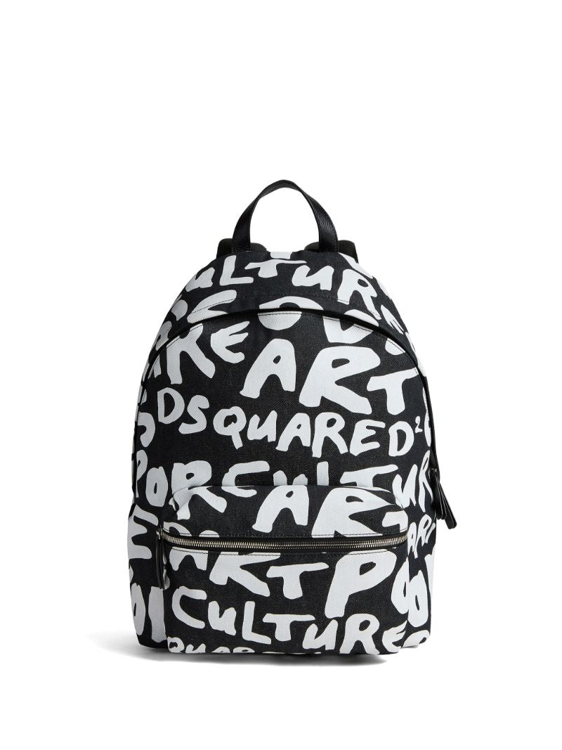Black Logo-print Backpack