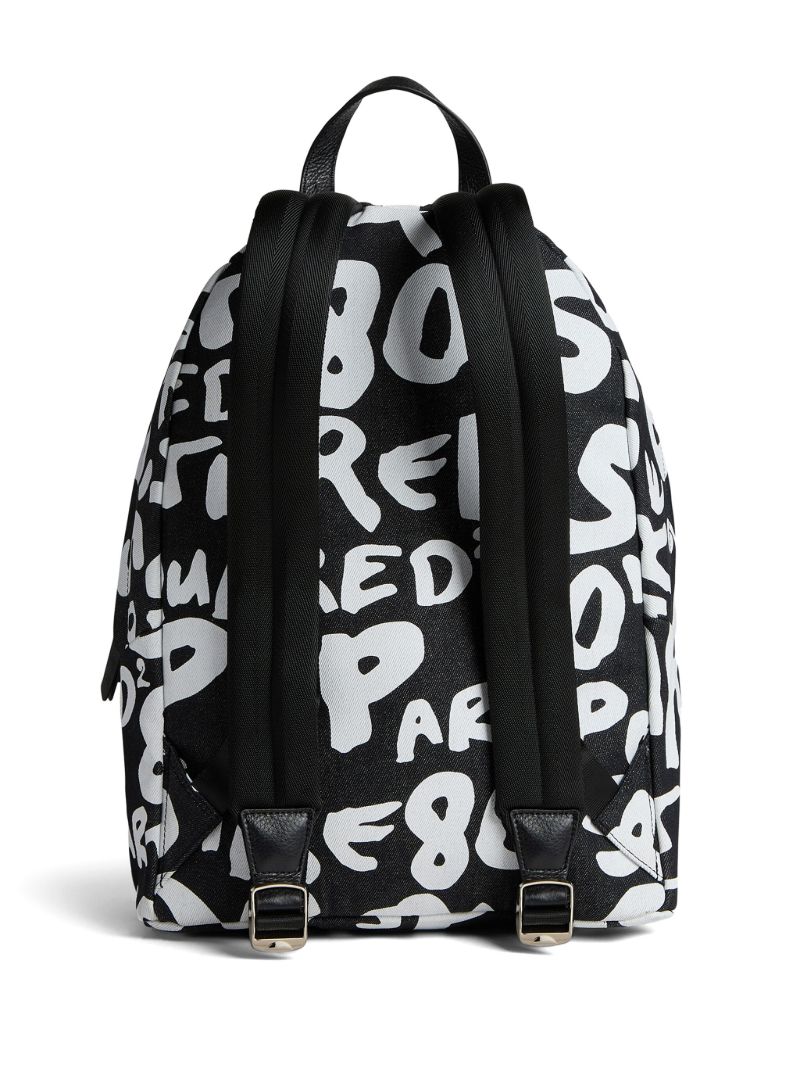 Black Logo-print Backpack