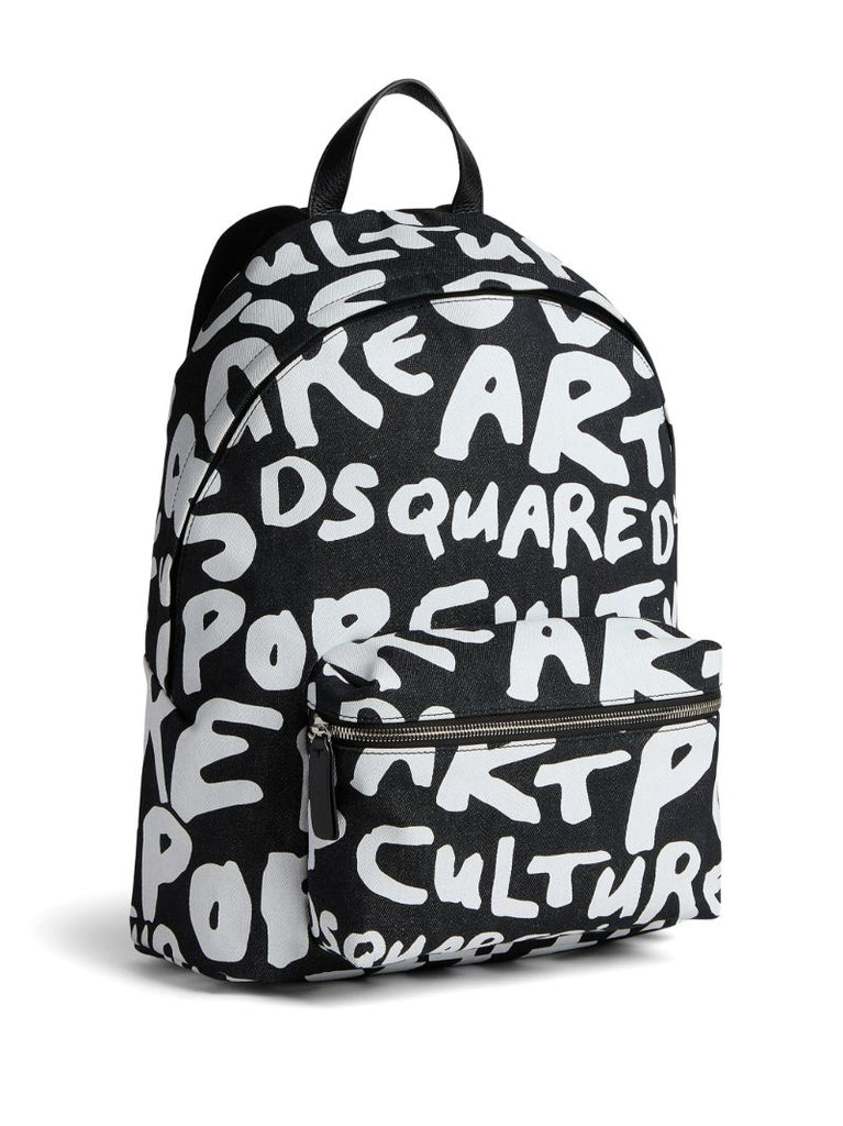 Black Logo-print Backpack