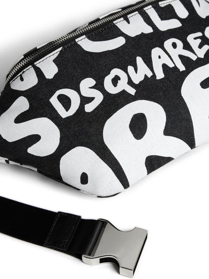 Black Logo-print Belt Bag