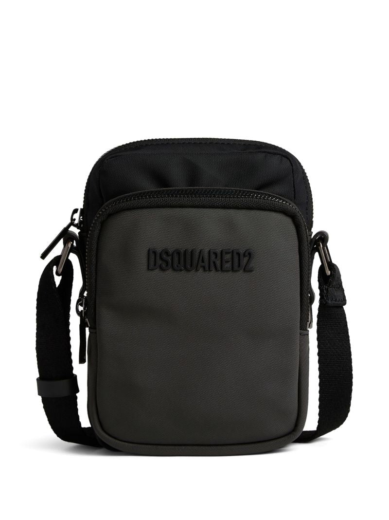 Black Logo-detail Crossbody Bag