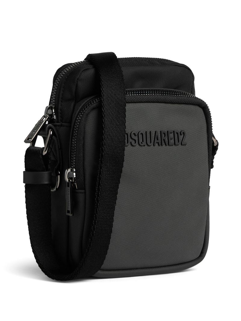 Black Logo-detail Crossbody Bag