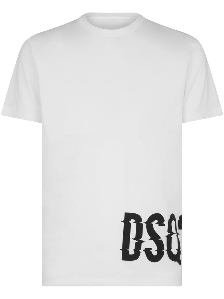 White Logo-print Cotton T-shirt