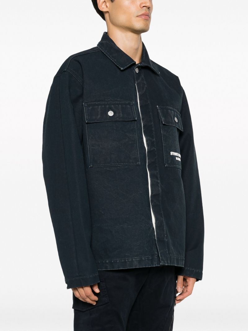 Blue Marina Cotton Overshirt