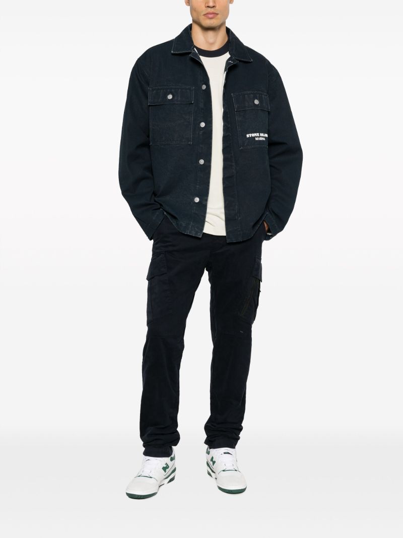Blue Marina Cotton Overshirt