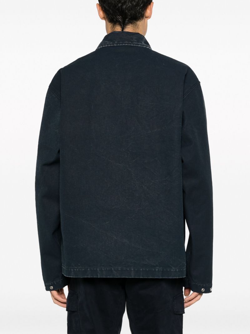 Blue Marina Cotton Overshirt