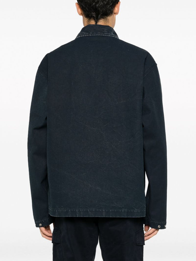 Blue Marina Cotton Overshirt