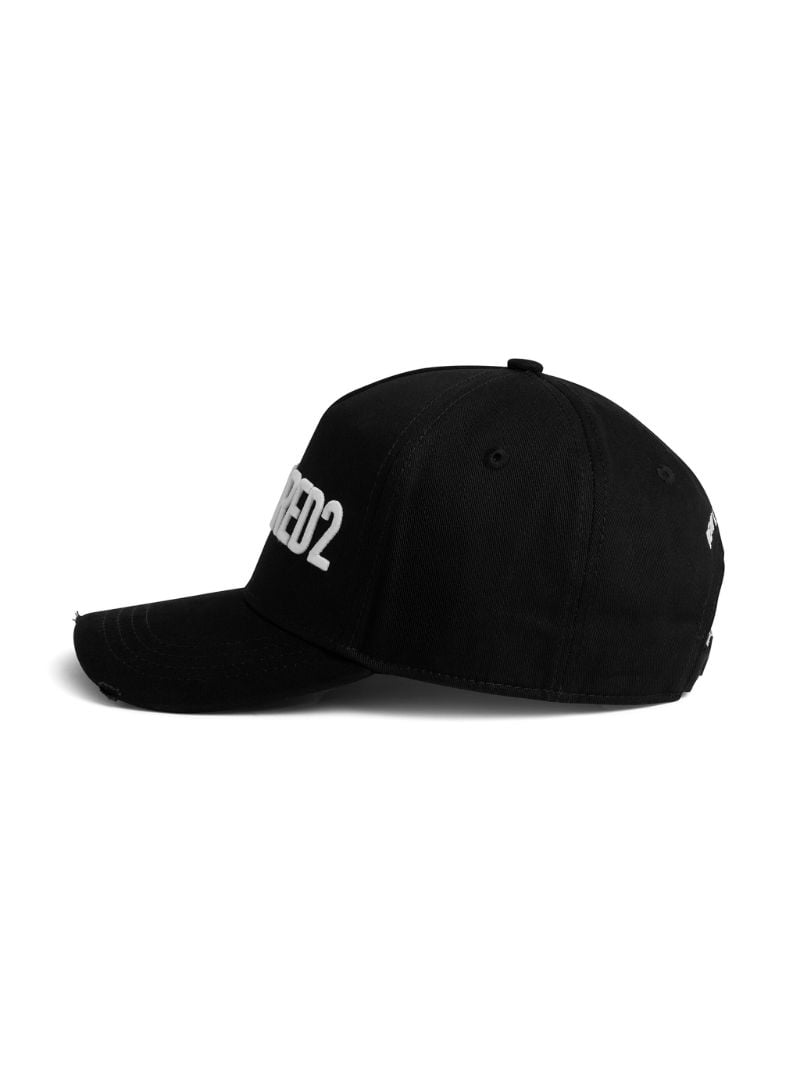 Black Logo-embroidered Cotton Cap