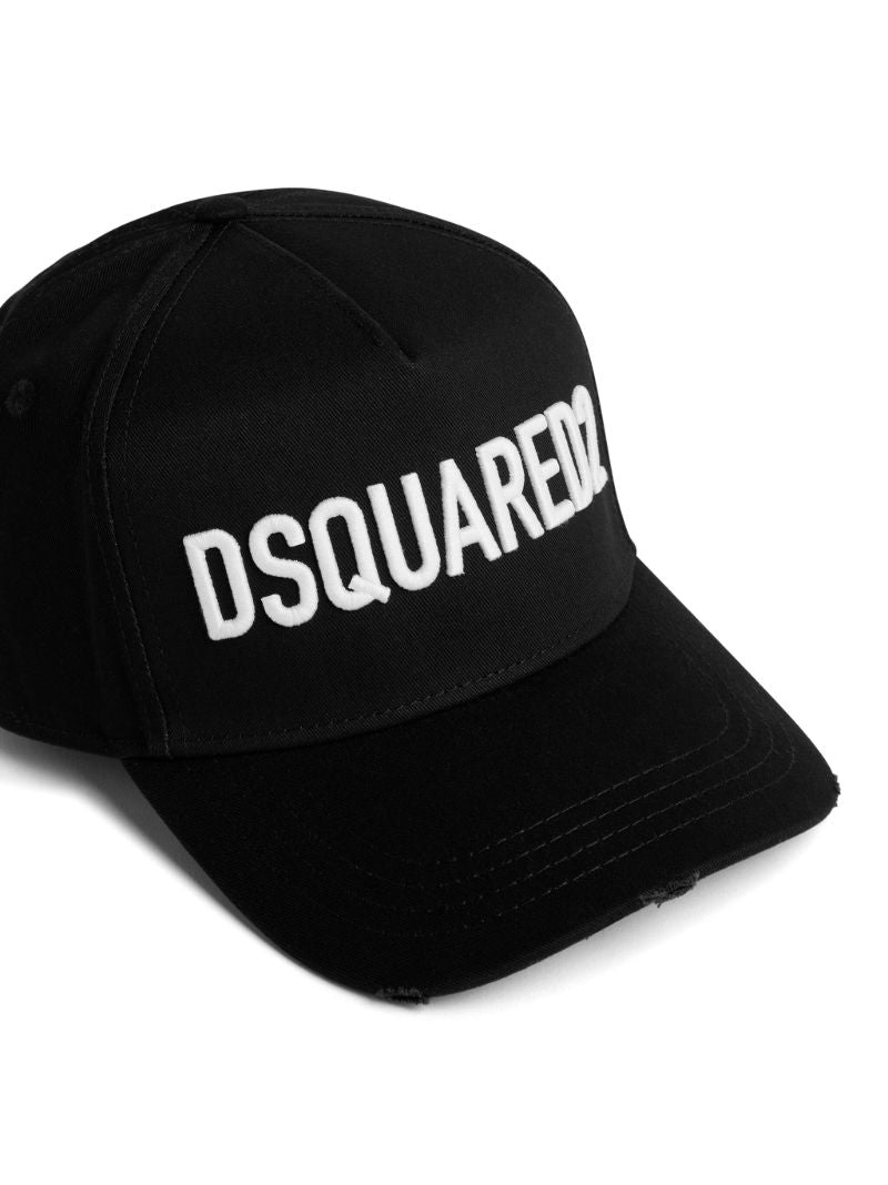Black Logo-embroidered Cotton Cap