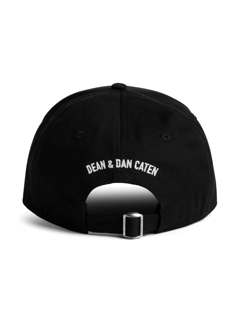 Black Logo-embroidered Cotton Cap