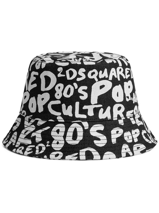 Black Logo-print Bucket Hat