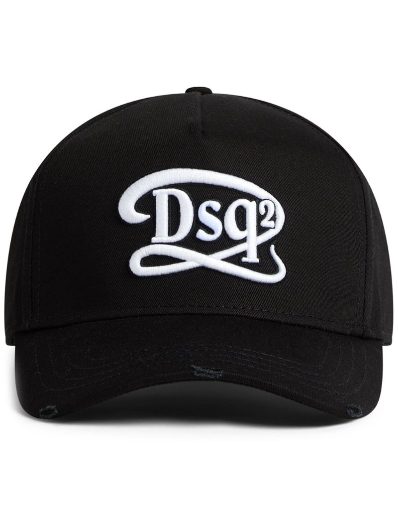 Black Logo-embroidered Cotton Baseball Cap