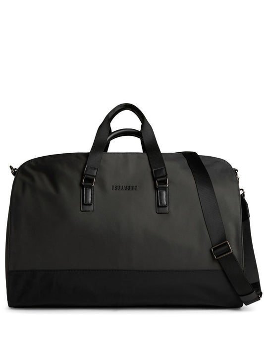 Black Logo-detail Duffle Bag