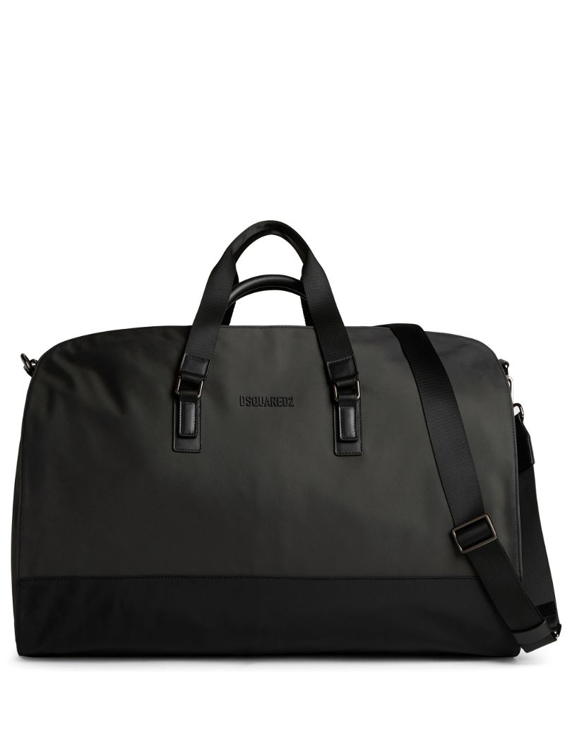 Black Logo-detail Duffle Bag