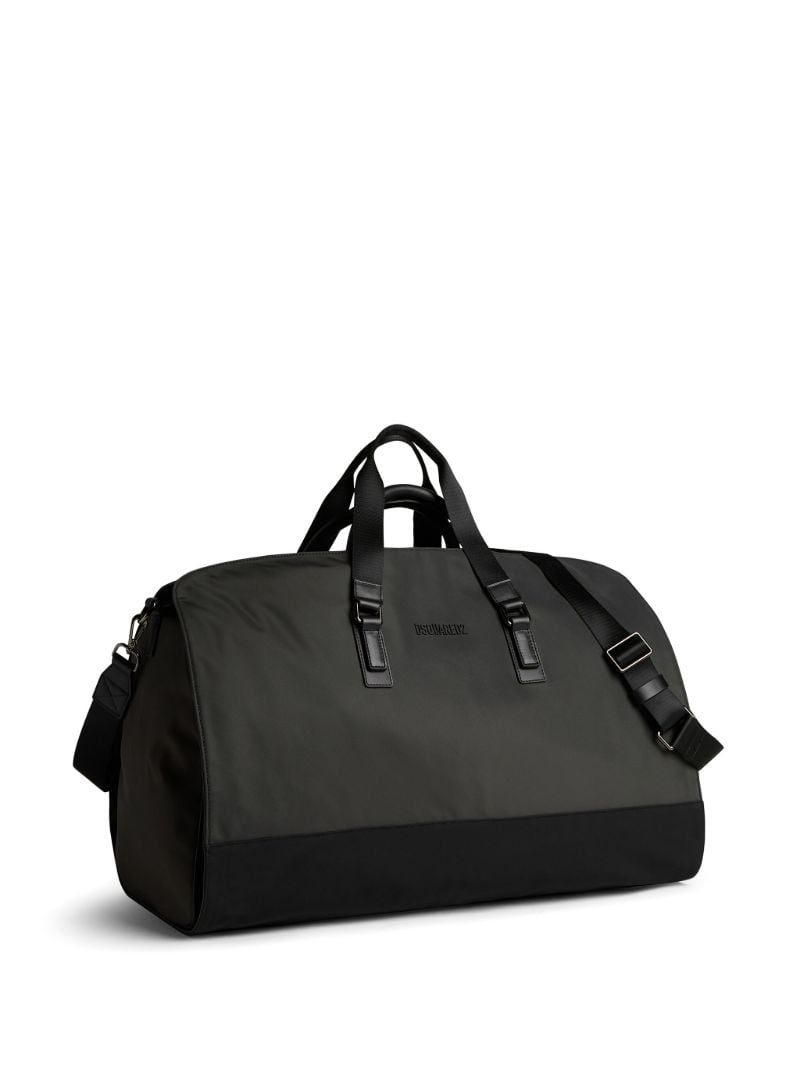 Black Logo-detail Duffle Bag