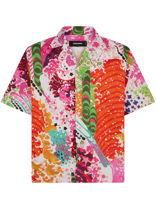 Multicolour Psychedelic Dreams Cotton Shirt