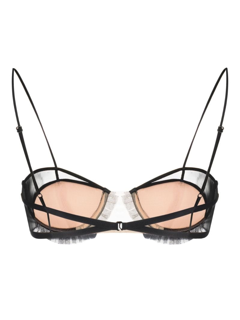 Black Tulle Underwired Bra