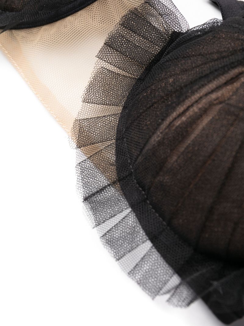 Black Tulle Underwired Bra