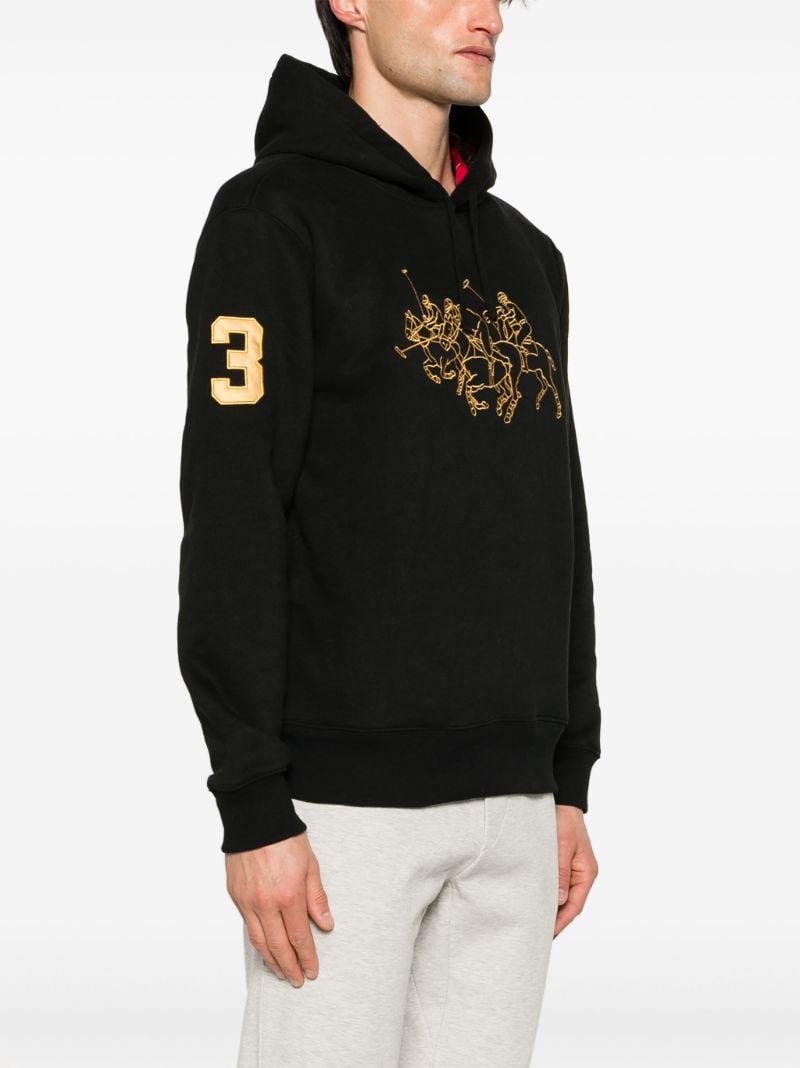 Black Lunar New Year Triple Pony Hoodie