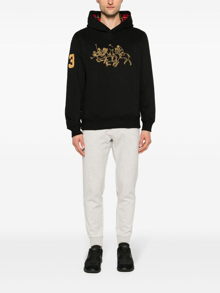 Black Lunar New Year Triple Pony Hoodie