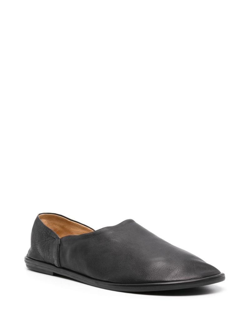 Black Canal Leather Loafers