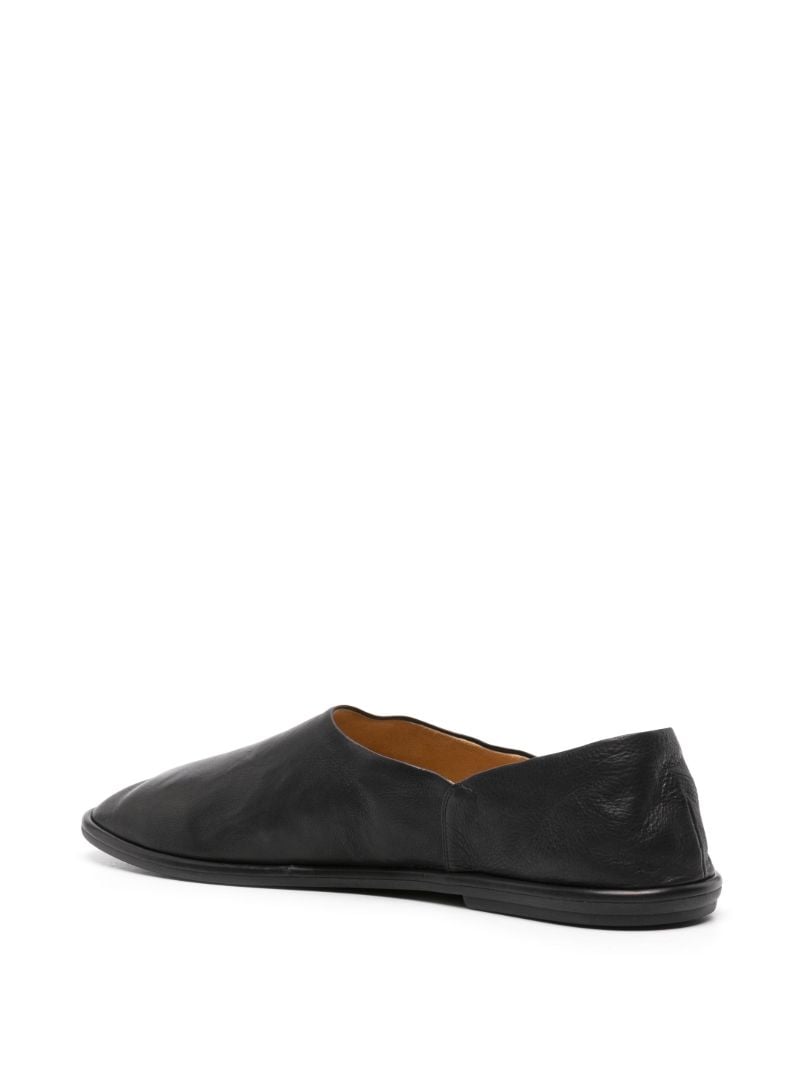 Black Canal Leather Loafers