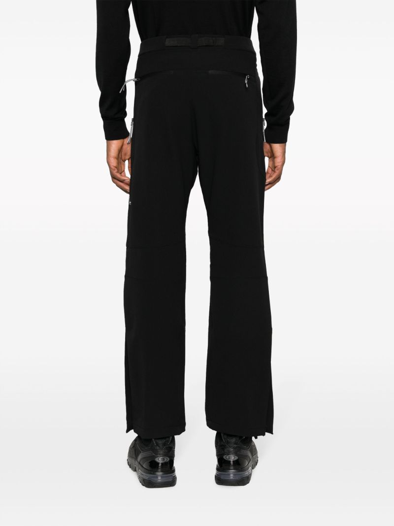 Black Technical Straight-leg Trousers