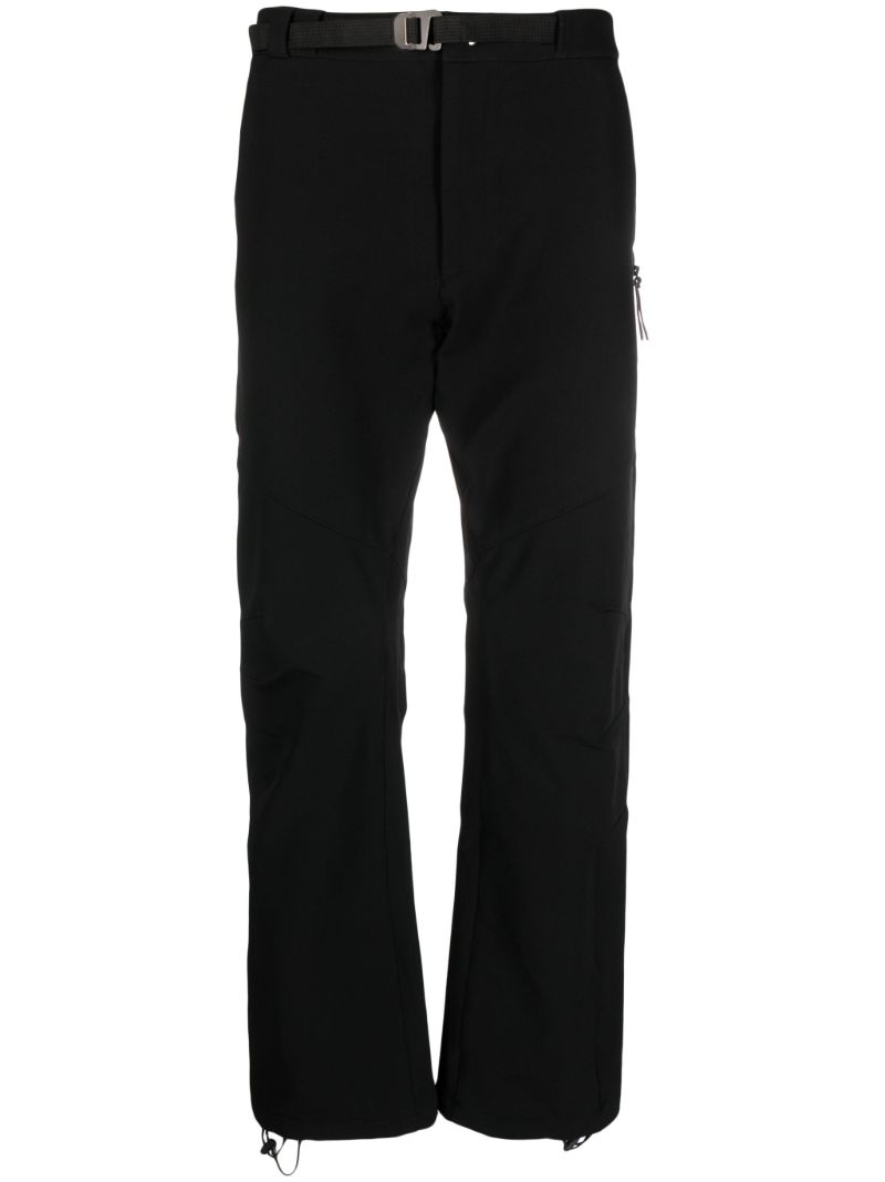 Black Technical Straight-leg Trousers