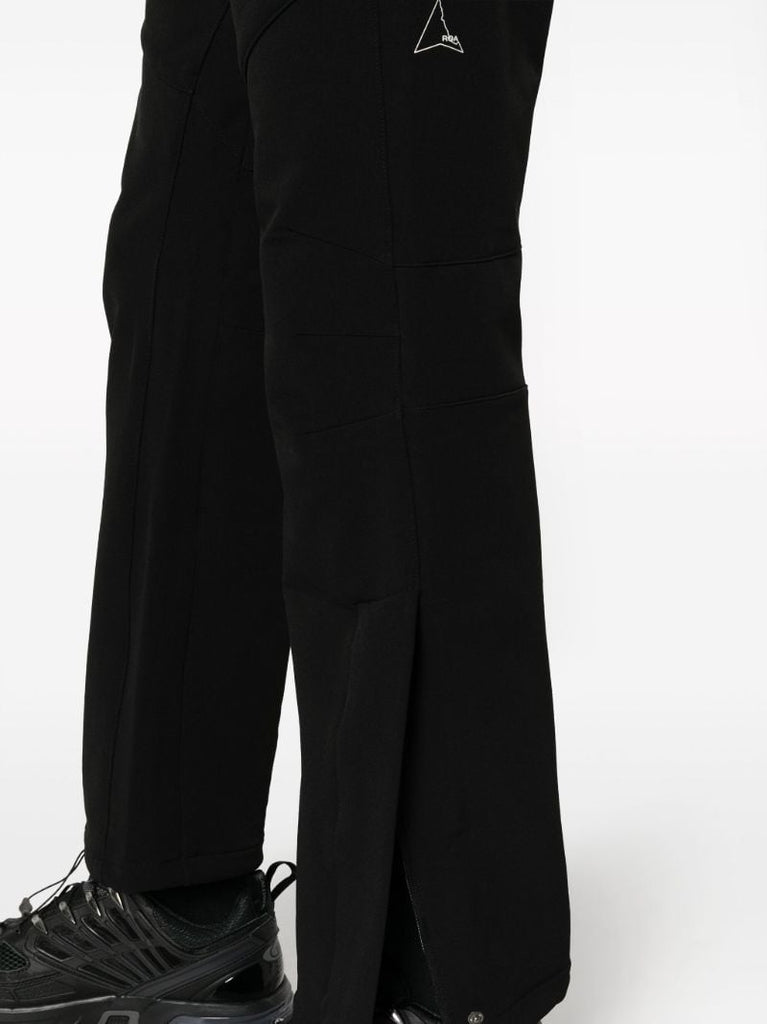 Black Technical Straight-leg Trousers