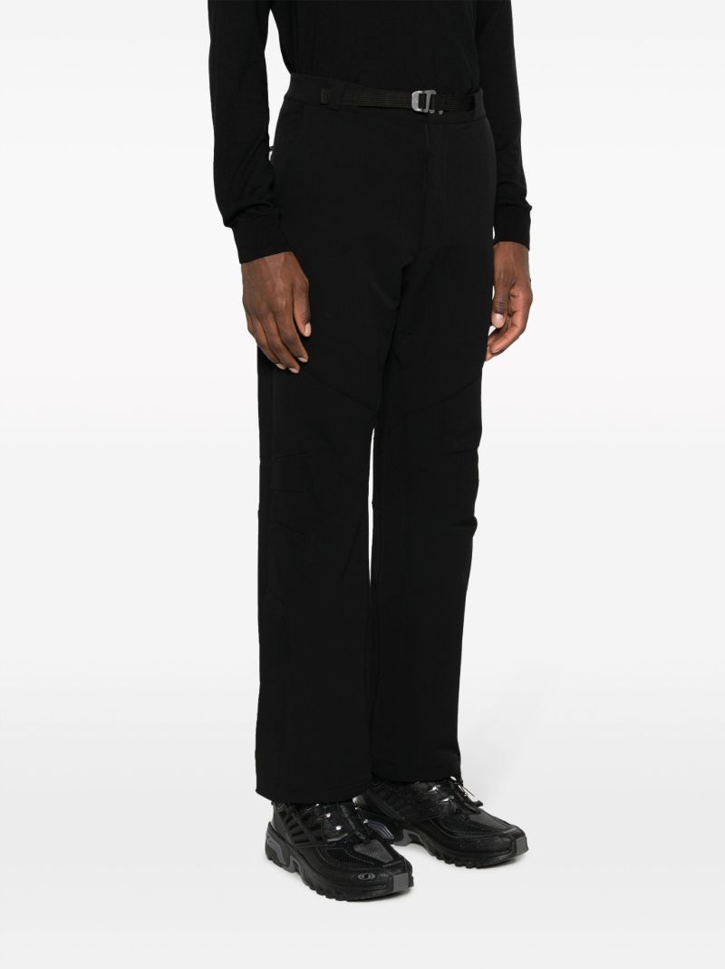 Black Technical Straight-leg Trousers