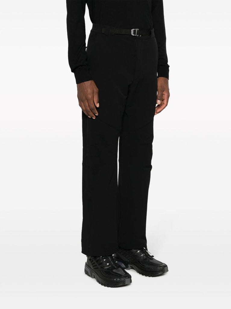 Black Technical Straight-leg Trousers