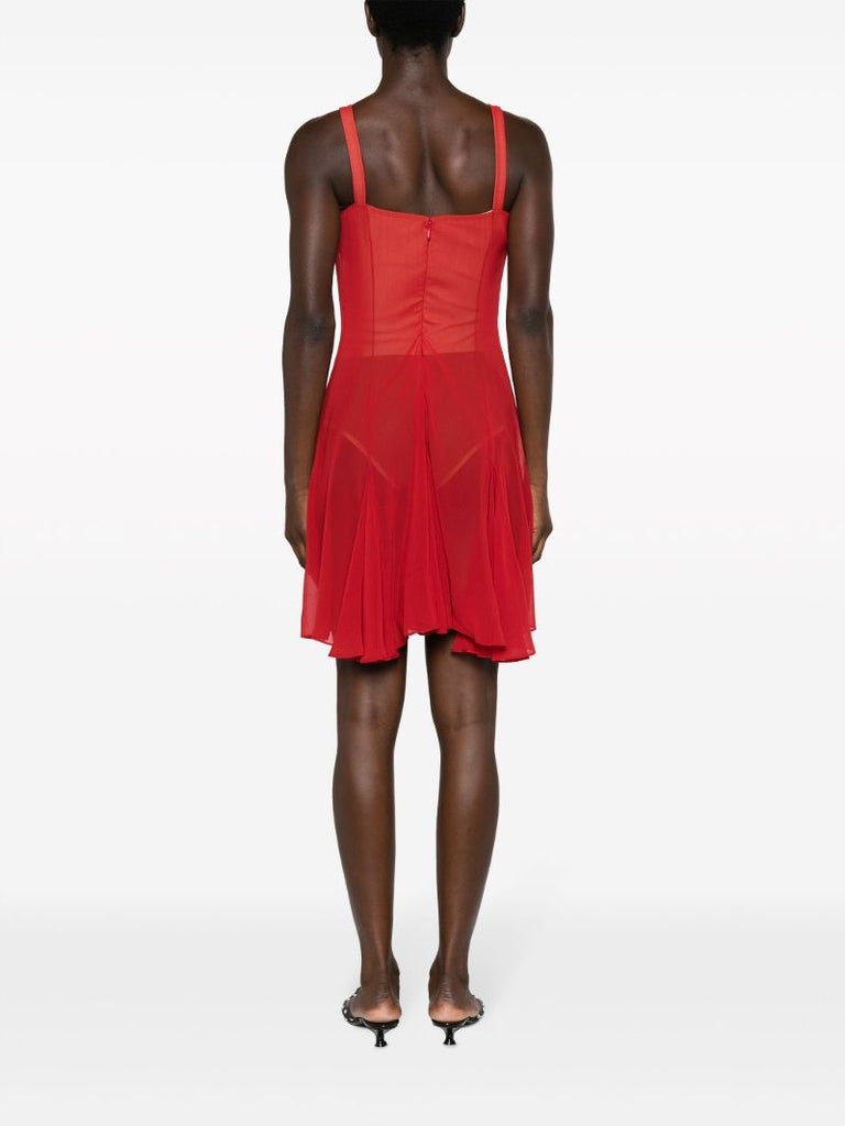 Red Cut-out Mini Dress