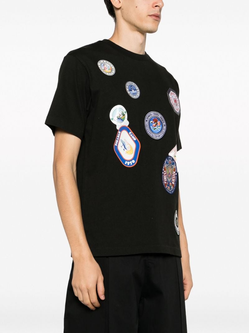 Black Travel Cotton T-shirt