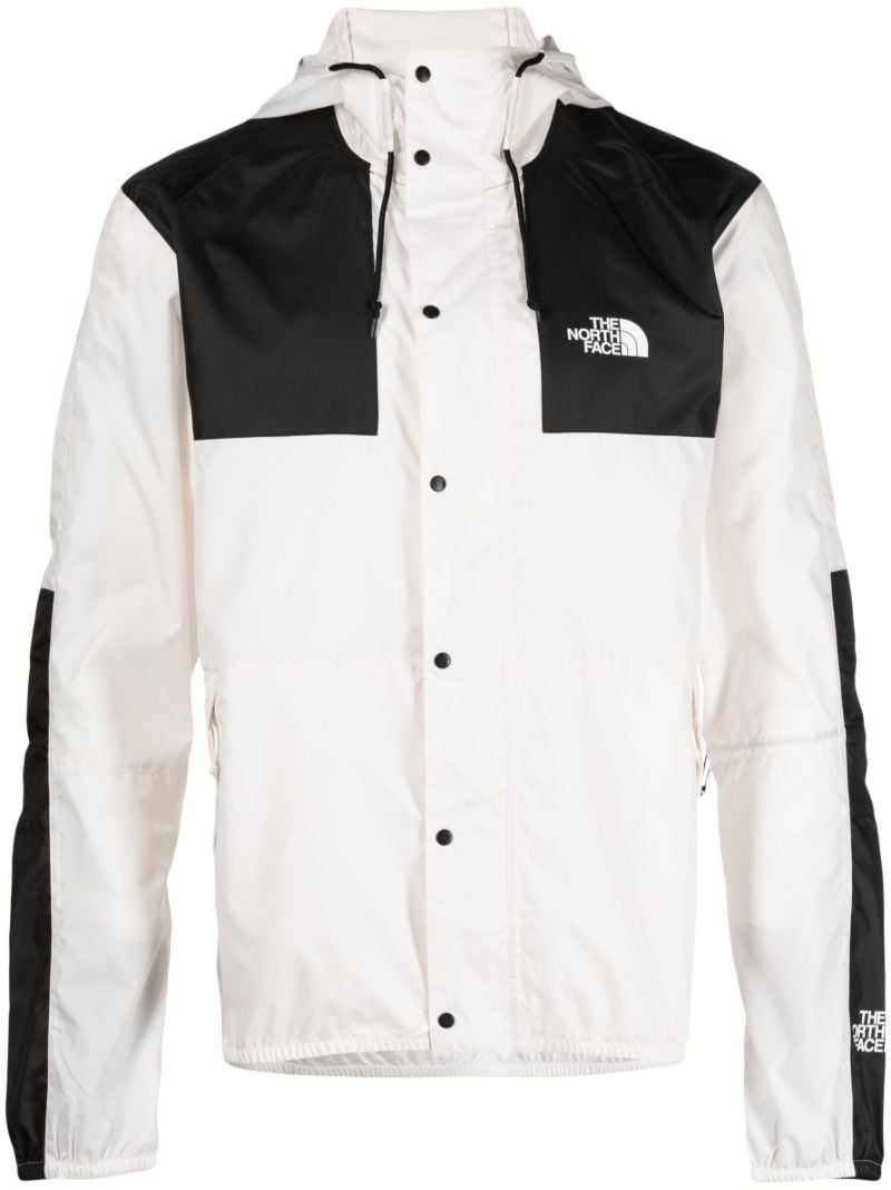 White Seasonal Mountain Hooded Jacket