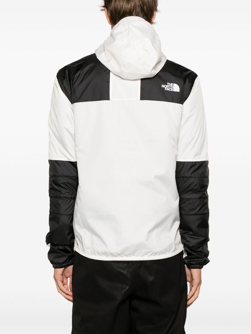 White Seasonal Mountain Hooded Jacket
