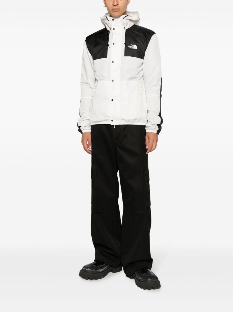 White Seasonal Mountain Hooded Jacket
