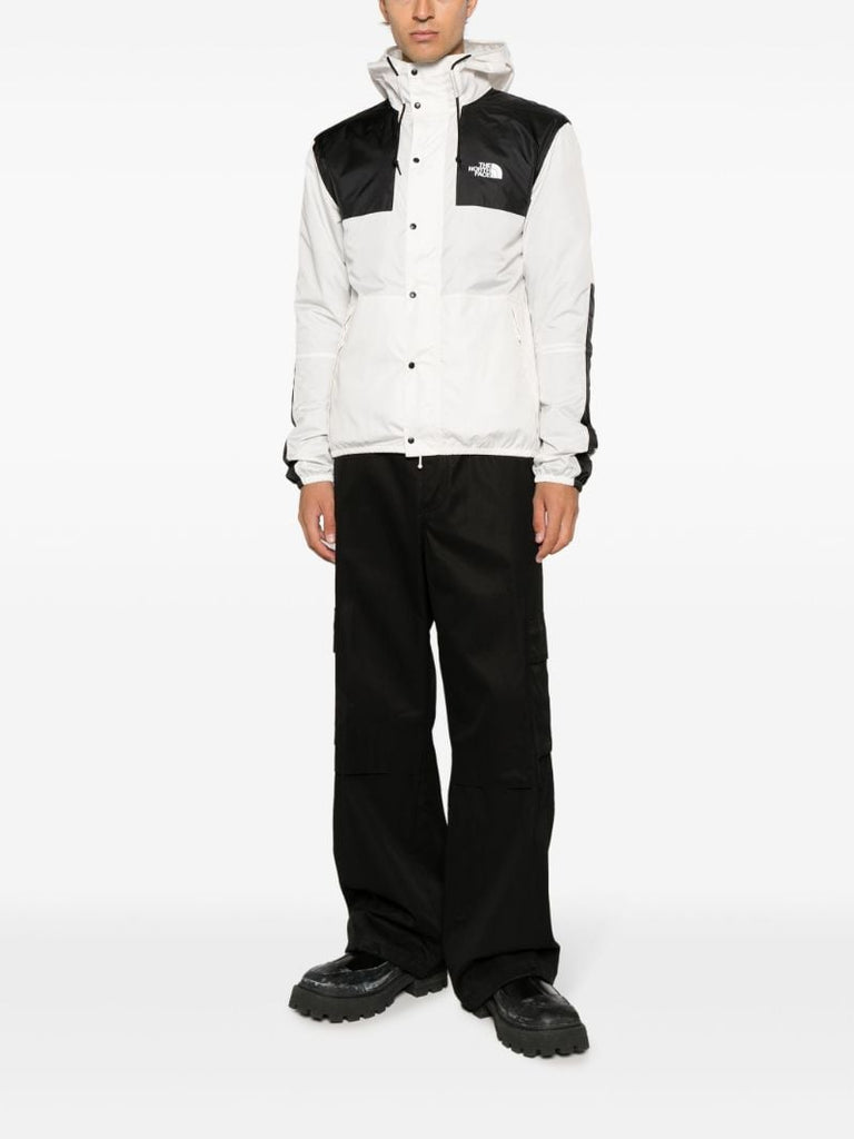 White Seasonal Mountain Hooded Jacket