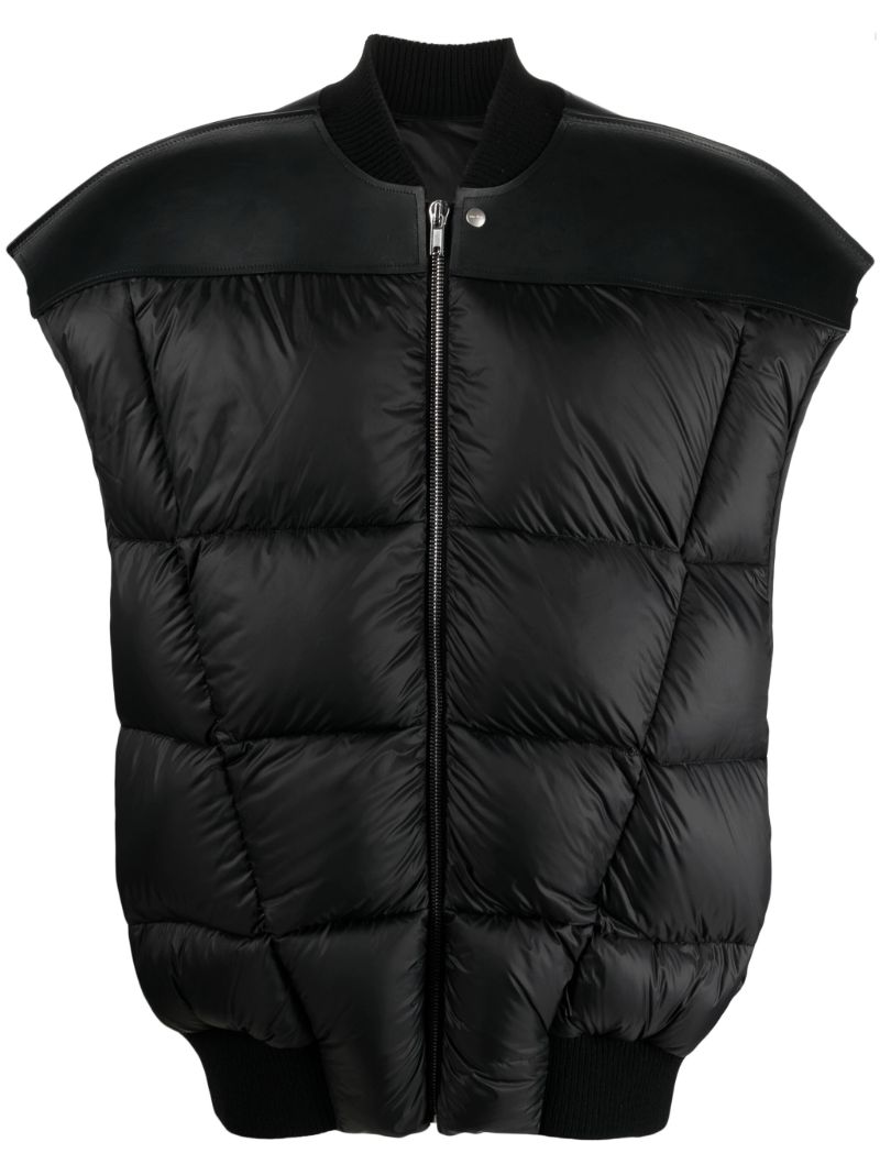 Black Quilted Gilet